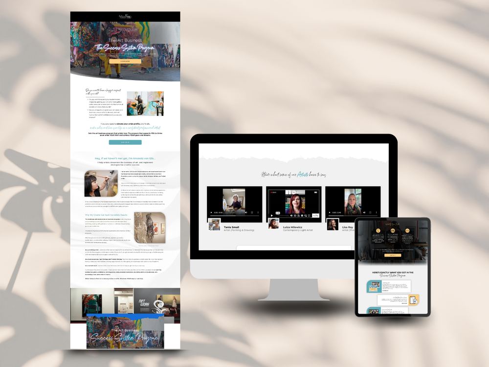 The Artists Business Lounge offer page